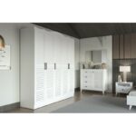 Ντουλάπα Nil άσπρο μελαμίνη 175x50x188εκ ed14408 - Image 5