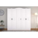 Ντουλάπα Yeta άσπρο μελαμίνη 175x50x188εκ ed14413