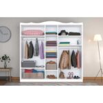 Ντουλάπα Yeta άσπρο μελαμίνη 175x50x188εκ ed14413 - Image 5