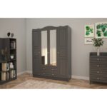 Ντουλάπα Tango ανθρακί μελαμίνη 140x50x186εκ ed14418 - Image 5