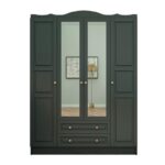 Ντουλάπα Tango ανθρακί μελαμίνη 140x50x186εκ ed14418 - Image 3