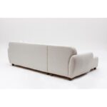 Γωνιακός καναπές Eddy λευκό 162x273cm ed1442 - Image 5