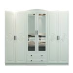 Ντουλάπα Yeta άσπρο μελαμίνη 210x50x186εκ ed14434 - Image 3