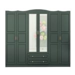 Ντουλάπα Bahar ανθρακί μελαμινή 210x50x186εκ ed14437 - Image 3