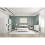 Σετ κρεβατοκάμαρας Nil άσπρο μελαμίνη ed14461