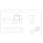 Έπιπλο tv Panarea καρυδί μαύρο 180x29 5x49cm ed1447 - Image 3