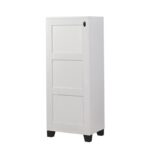 STELLA ΠΑΠΟΥΤΣΟΘΗΚΗ ΛΕΥΚΟ ΜΕΛΑΜΙΝΗ 50x38xH127cm ed1460 - Image 5