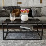 Τραπεζάκι σαλονιού VERA μαύρο χρώμα μελαμίνη 95x55x43cm ed1461 - Image 4