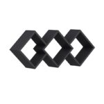 Ράφι τοίχου Galaxy ανθρακί μελαμίνη 102x20x42cm ed14650 - Image 5