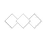 Ράφι τοίχου Galaxy άσπρη μελαμίνη 102x20x42cm ed14651 - Image 3