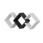 Ράφι τοίχου Galaxy άσπρη ανθρακί μελαμίνη 102x20x42cm ed14652 - Image 4