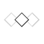 Ράφι τοίχου Galaxy άσπρη ανθρακί μελαμίνη 102x20x42cm ed14652 - Image 3