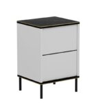 Κομοδίνο Image 40x35x60cm μελαμίνη λευκή ed14653 - Image 5