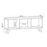 Έπιπλο τηλεόρασης Tina Sapphire 120x29 6x48 2cm ed14654 - Image 2