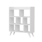 Βιβλιοθήκη Florida άσπρο μελαμίνη 90x30x105εκ ed14656 - Image 4