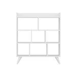 Βιβλιοθήκη Florida άσπρο μελαμίνη 90x30x105εκ ed14656 - Image 3