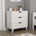 Συρταριέρα Valencia άσπρη μελαμίνη 72x40x76cm ed14657