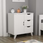 Συρταριέρα Valencia άσπρη μελαμίνη 72x40x76cm ed14660