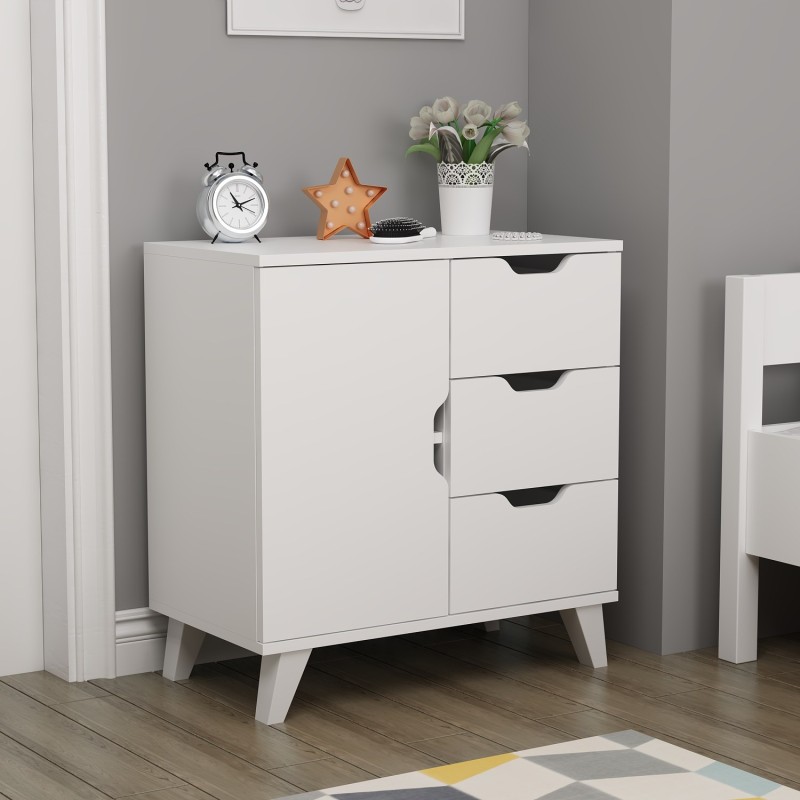 14660_0-800x800 Συρταριέρα Valencia άσπρη μελαμίνη 72x40x76cm ed14660 - Image 1