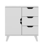 Συρταριέρα Valencia άσπρη μελαμίνη 72x40x76cm ed14660 - Image 3