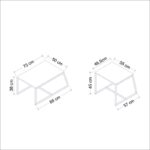 Σετ επίπλων σαλονιού Atlas μελαμίνη άσπρη 183 6x37x63cm ed14670 - Image 2