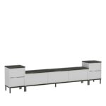 Έπιπλο τηλεόρασης Image λευκό marble 180x35x45 2cm ed14671 - Image 5