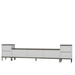 Έπιπλο τηλεόρασης Image λευκό marble 180x35x45 2cm ed14671 - Image 4