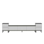 Έπιπλο τηλεόρασης Image λευκό marble 180x35x45 2cm ed14671 - Image 3