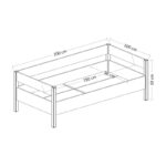 Σετ Έπιπλα Υπνοδωματίου Valencia άσπρο χρώμα μελαμίνη 72x47x176cm ed14672 - Image 2