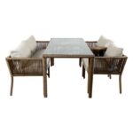 Σετ σαλονιού κήπου Vera 3 - Dark Brown ed14694 - Image 2