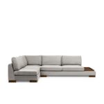 Γωνιακός καναπές Tulip Corner Left χωρίς πουφ γκρι 193x313cm ed1480 - Image 4
