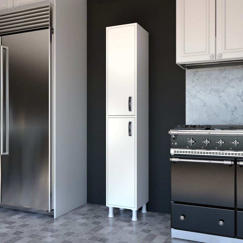 1481_0-800x800 Ντουλάπι Mone άσπρο μελαμίνη 33 3x35 8x191εκ ed1481 - Image 1