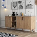 Μπουφέ Esordio 180x45x80cm μελαμίνη oak ed1491