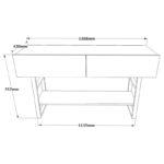 Κονσόλα Buono plus χρώμα Atlantic Pine 139x43x75 7cm ed1496 - Image 2
