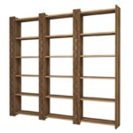 Βιβλιοθήκη City 3 καρυδί 184 6x24 2x170cm ed1498 - Image 3