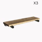 Ράφι Tubo μέταλλο ξύλο 60x8x14cm ed1504 - Image 3