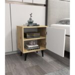 Κομοδίνο Inizio oak λευκή μελαμίνη 45x35x65cm ed15069 - Image 5