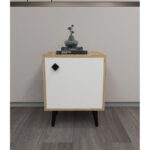 Κομοδίνο Inizio oak λευκή μελαμίνη 45x35x65cm ed15069 - Image 4