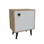 Κομοδίνο Inizio oak λευκή μελαμίνη 45x35x65cm ed15069 - Image 3