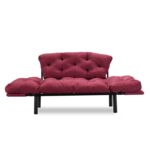 Anitta διθέσιος καναπές κρεβάτι ύφασμα 155x85x73cm ed1506 - Image 3