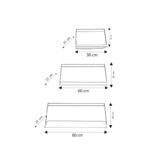 Ραφιέρα Dusseldorf χρυσό άσπρο μελαμίνη 80x25x30εκ ed15081 - Image 2