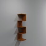 Ραφιέρα Schweinfurt καρυδί μελαμίνη 30x30x120εκ ed15084 - Image 4