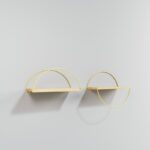 Ραφιέρα Bielefeld χρυσό δρυς μελαμίνη μεταλλικά πόδια 30x15x45εκ ed15089 - Image 4