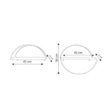 Ραφιέρα Bielefeld χρυσό δρυς μελαμίνη μεταλλικά πόδια 30x15x45εκ ed15089 - Image 2