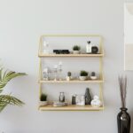 Ραφιέρα Dortmund χρυσό δρυς μελαμίνη 60x18x80εκ ed15092 - Image 5