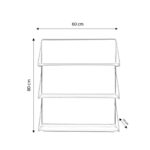 Ραφιέρα Dortmund χρυσό δρυς μελαμίνη 60x18x80εκ ed15092 - Image 2