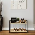 Ραφιέρα παπουτσιών Bottrop δρυς μαύρο μελαμίνη 68x38x52εκ ed15093 - Image 5