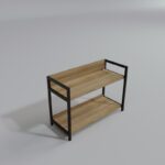 Ραφιέρα παπουτσιών Bottrop δρυς μαύρο μελαμίνη 68x38x52εκ ed15093 - Image 4