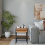 Σετ 3τεμ τραπέζια σαλονιού Wismar μελαμίνη μέταλλο 35x50x60cm ed15097 - Image 5