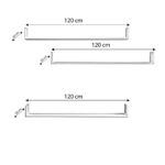 Ραφιέρα Ingol άσπρο μελαμίνη 120x20εκ ed15098 - Image 2